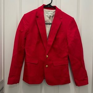 Banana Republic Red Blazer with Gold Hardware - Size 2P